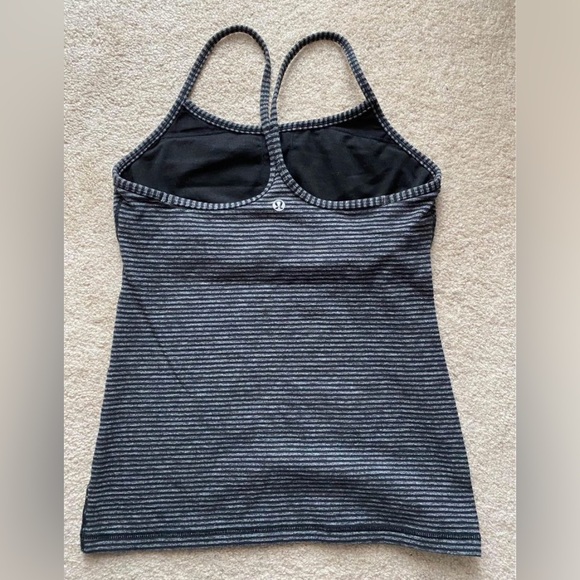 Lululemon Fuzzy Striped Workout Tank - Picture 2 of 2